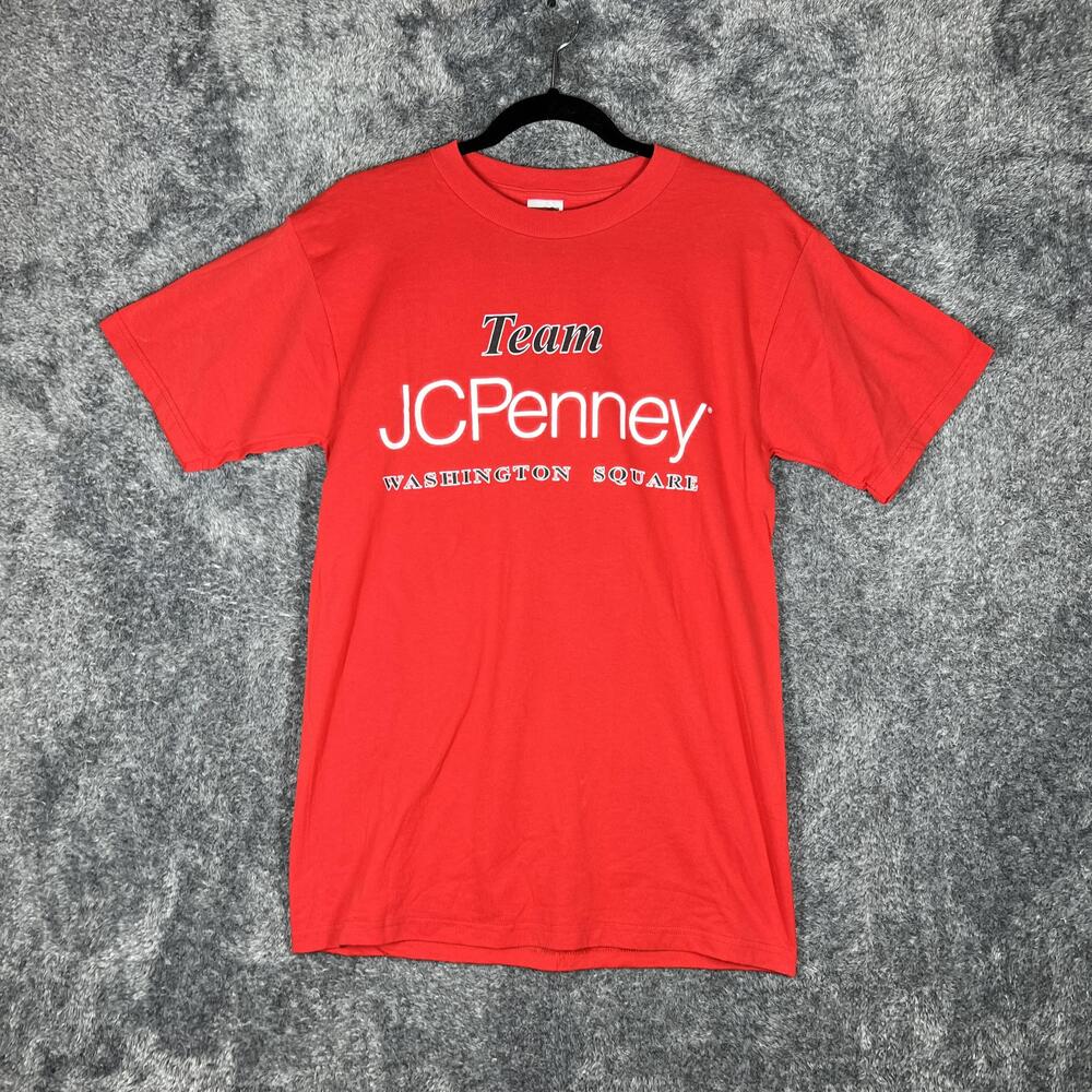 Fruit Of The Loom Shirt Mens M Red Team JCPenney Washington Square Graphic